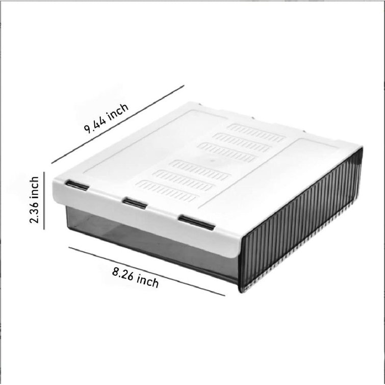 Rebrilliant Under Desk Drawer Organizer, SelfAdhesive Under Desk